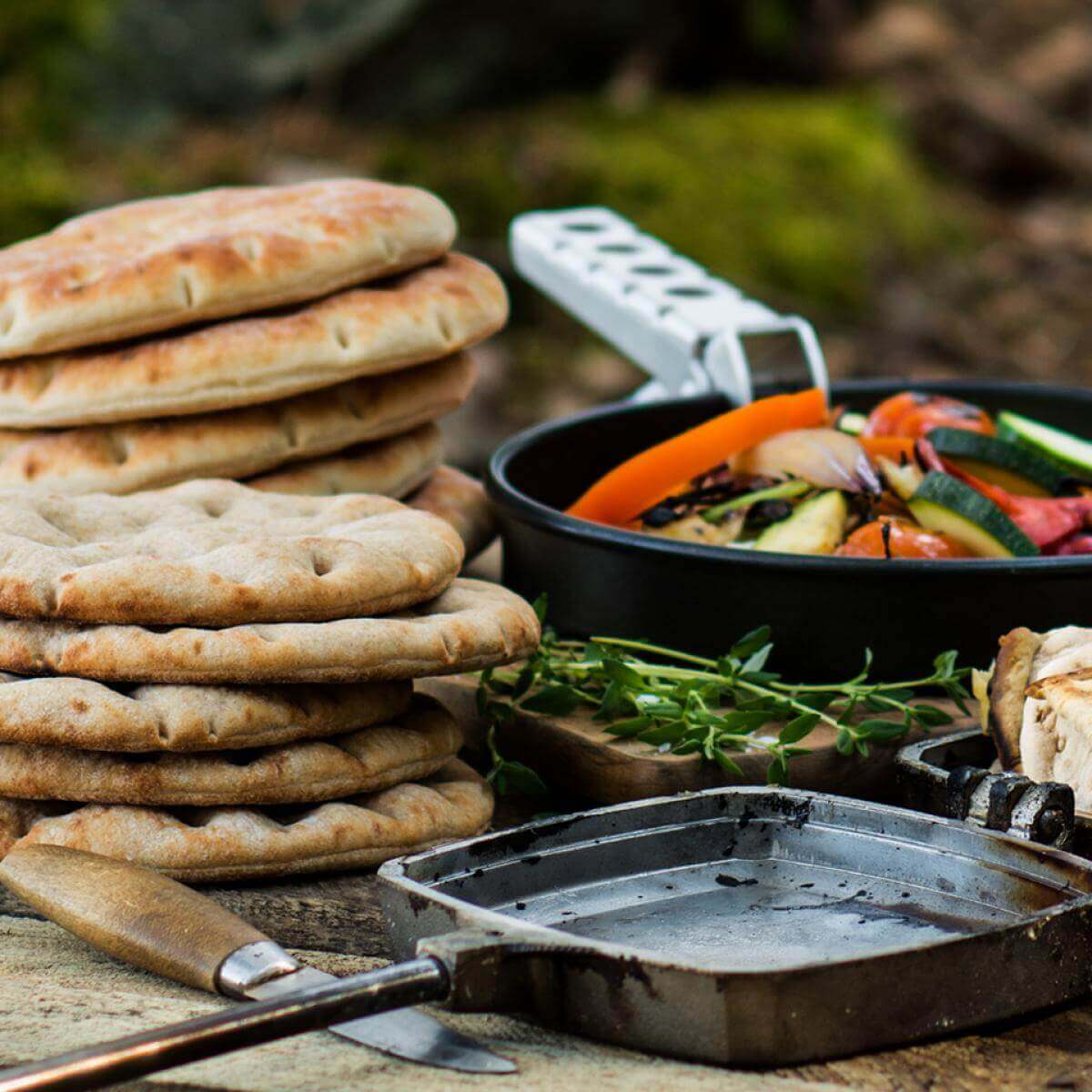 Laga mat utomhus Polarbröd